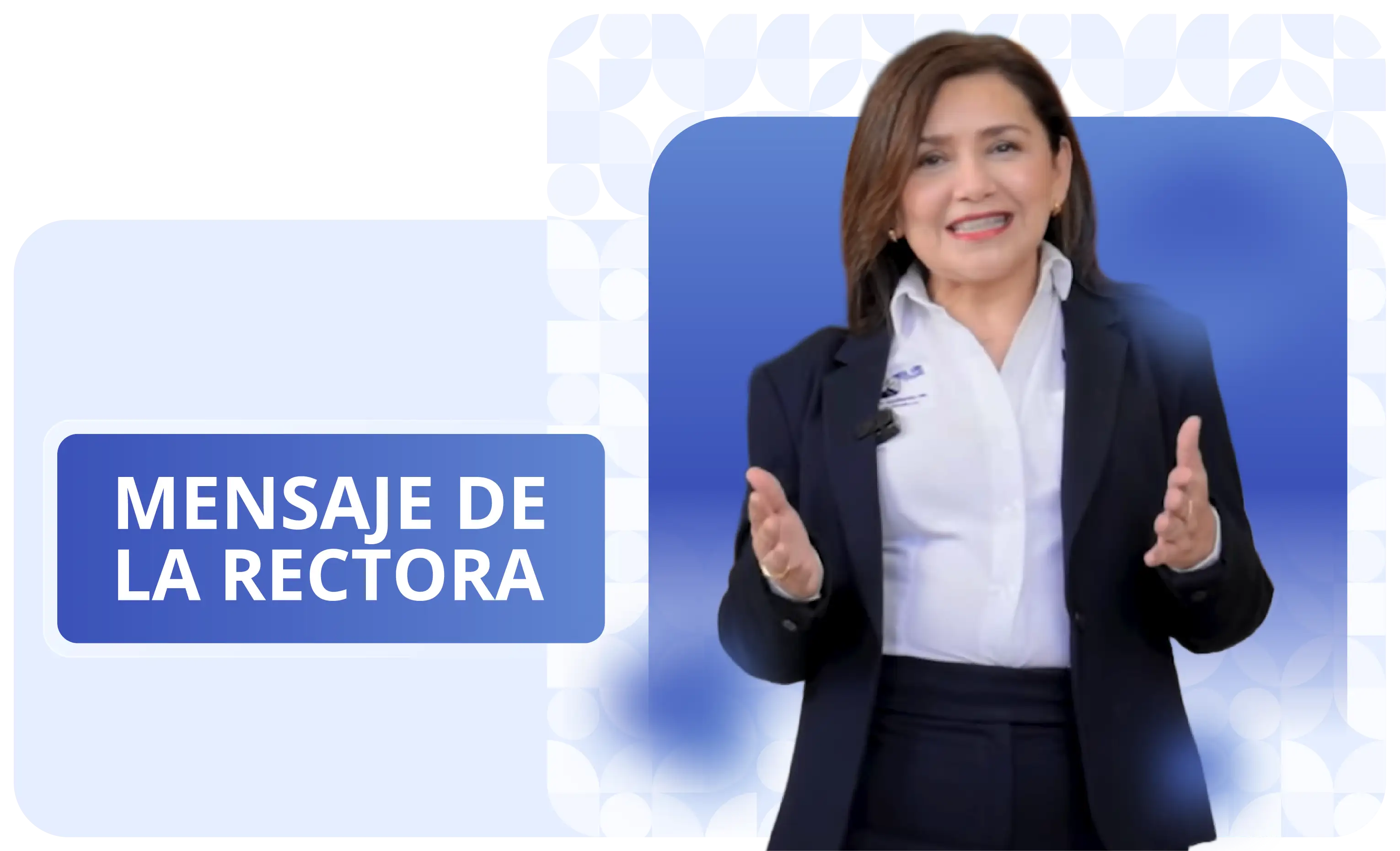 Mensaje de la rectora